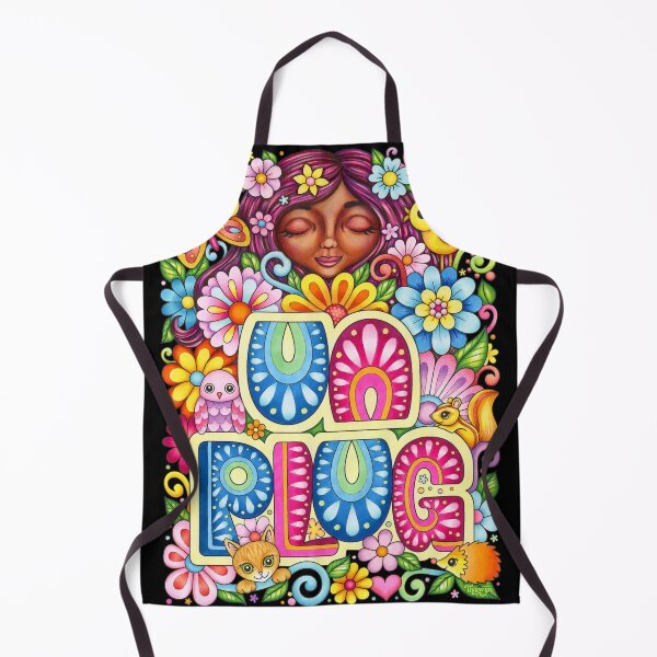 Item preview, Unplug - Colorful Happy Portrait Art with Flowers by Thaneeya McArdle designed and sold by Thaneeya McArdle.
