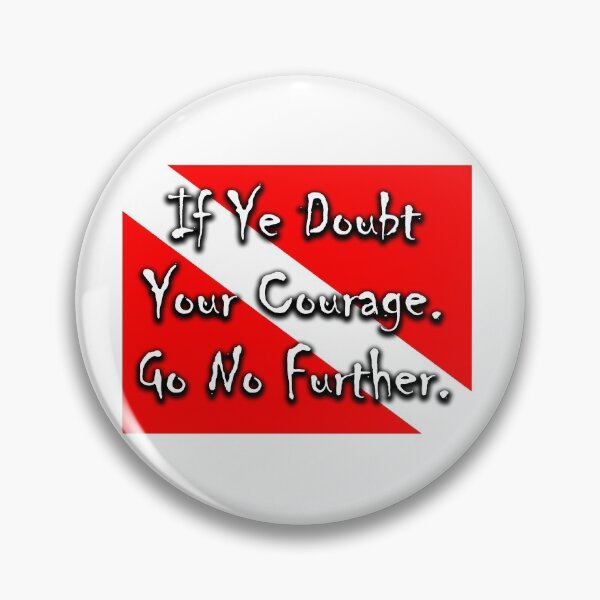 Item preview, Doubt Your Courage Dive Flag designed and sold by SumoShark.