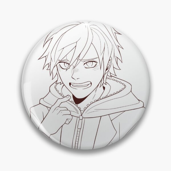 Item preview, Makoto Naegi (Line Art) designed and sold by JellyJamArts.