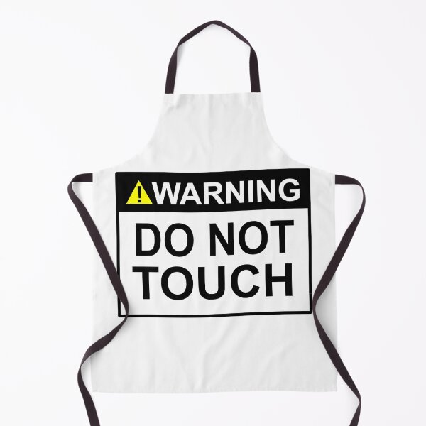 Item preview, Warning do not touch sign designed and sold by SumoShark.