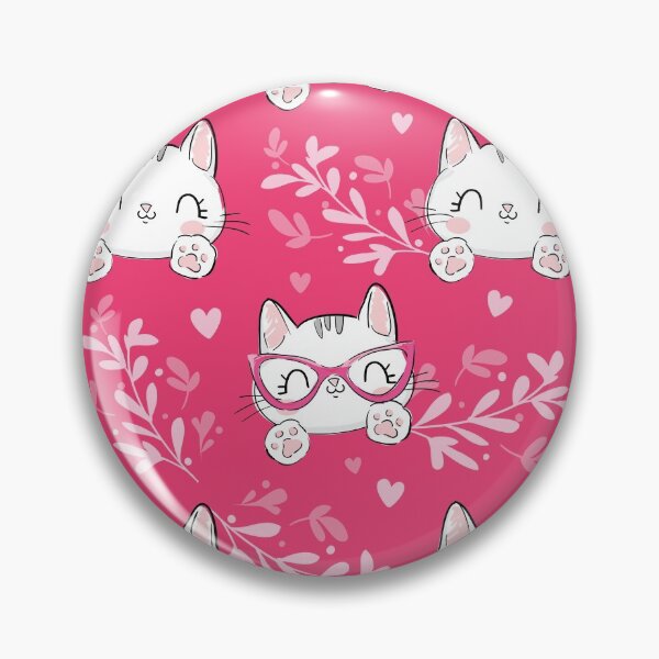 Item preview, Cats with floral ornament hearts  designed and sold by urbanstore69.