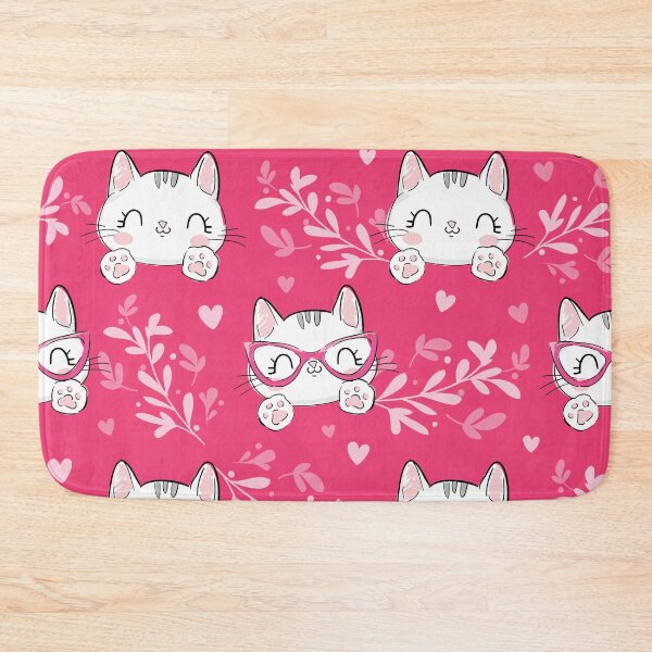 Item preview, Cats with floral ornament hearts  designed and sold by urbanstore69.