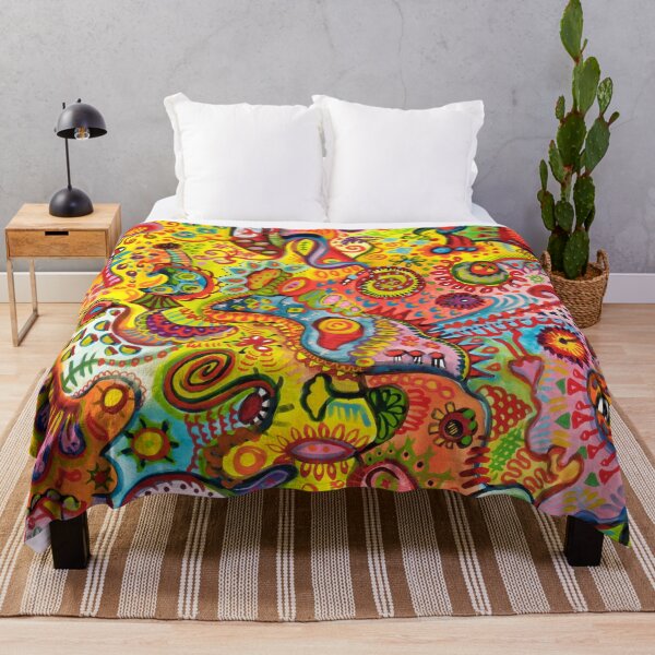 Item preview, Colorful Psychedelic Abstract Art by Thaneeya McArdle - "Surface Reality" designed and sold by Thaneeya McArdle.