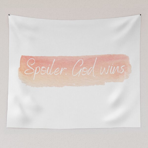Item preview, Spoiler: God Wins - Pink Watercolor designed and sold by KarolinaPaz.