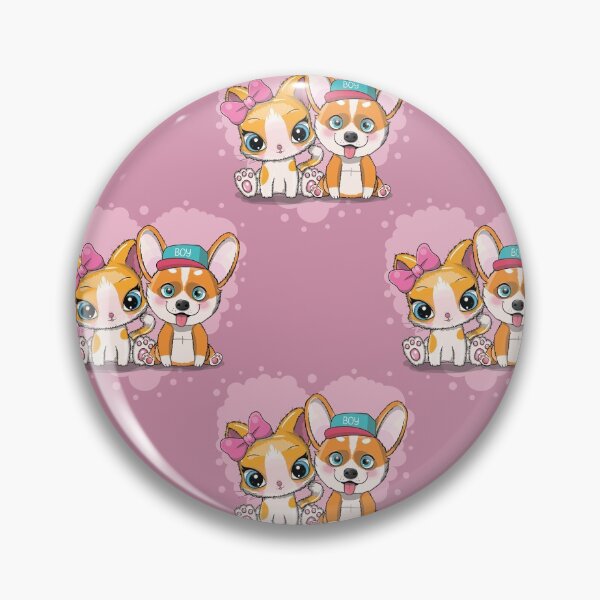 Item preview, Cute cartoon dog corgi with kitten  designed and sold by urbanstore69.