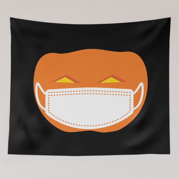 Item preview, Happy Coronaween Halloween 2020 Pumpkin With Face Mask designed and sold by TamGustam.