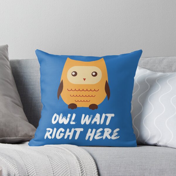 Artikelvorschau, Eule warten genau hier Shirt entworfen und verkauft von ShortStackTees.