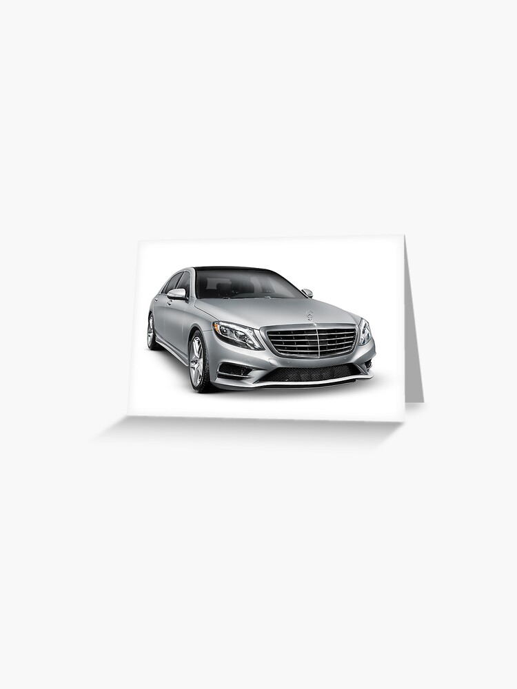 Mercedes Benz S550 4matic Luxury Car Art Photo Print Greeting