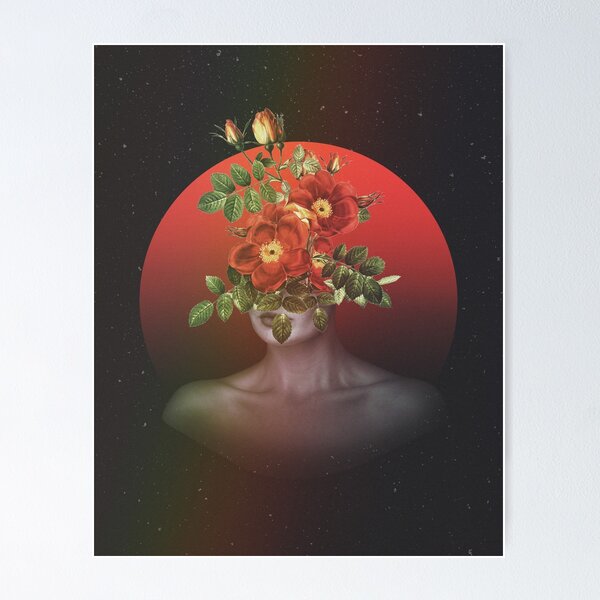 Item preview, Surreal Floral Portrait designed and sold by ind3finite.
