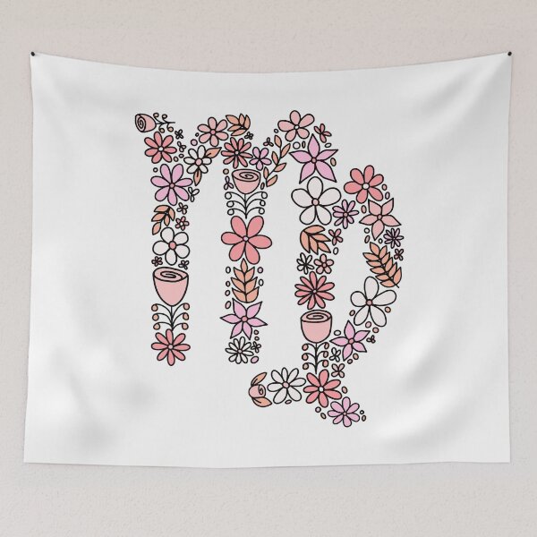 Item preview, Cute Pink Virgo Zodiac Symbol designed and sold by karinapezeshkan.