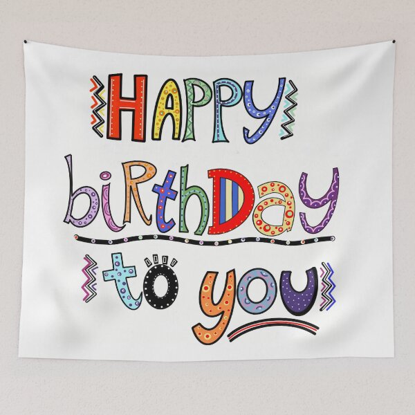 Item preview, Happy Birthday to You Colorful Doodle Design designed and sold by zanydoodles.