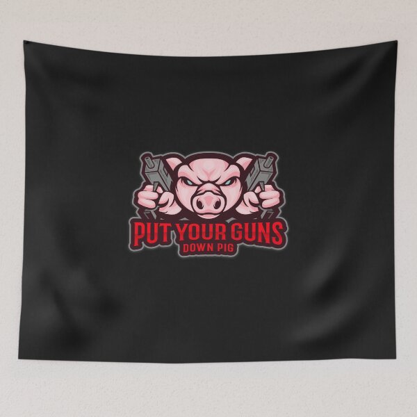 Item preview, Put your guns down pig designed and sold by mademan3.