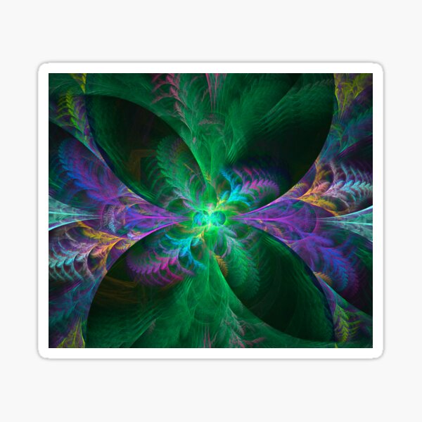 Fractal Garden Of Ferns Sticker