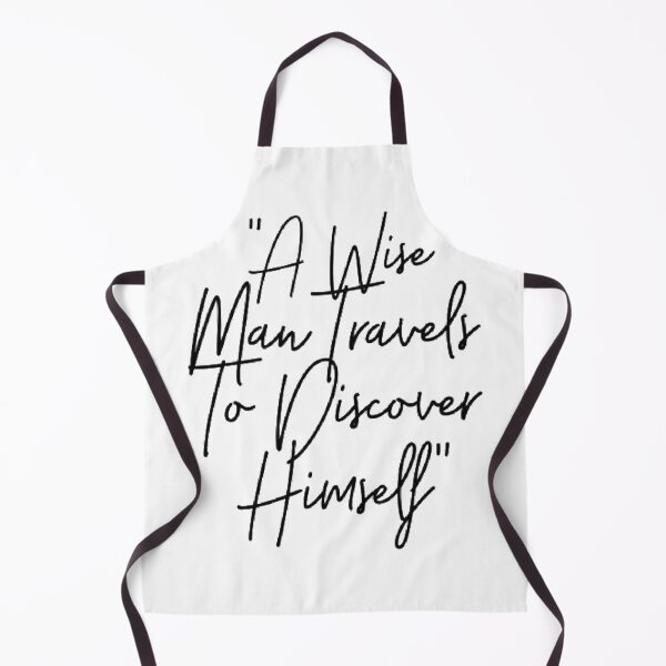 Item preview, a wise man travels to discover himself text designed and sold by Wizabi.