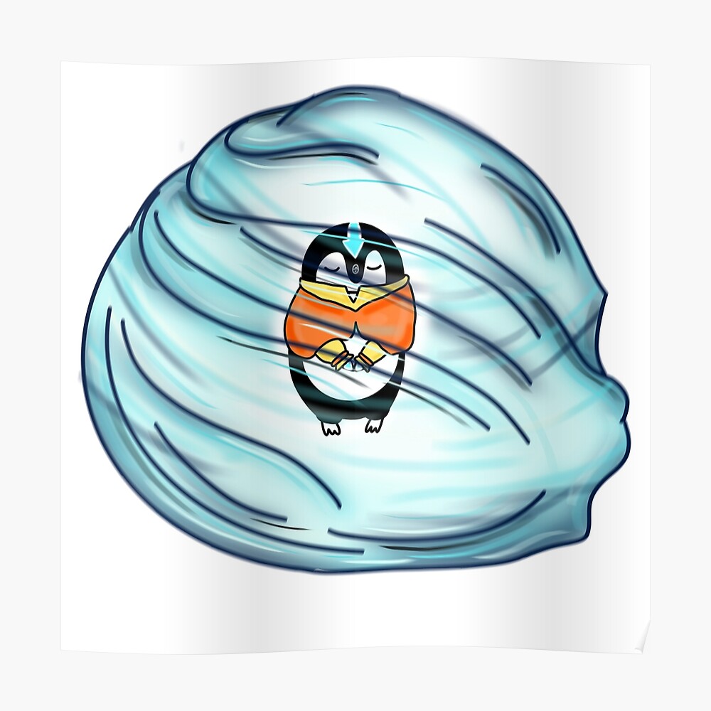 Baby Penguin Caught In An Iceberg Art Print By Itslothqueen Redbubble