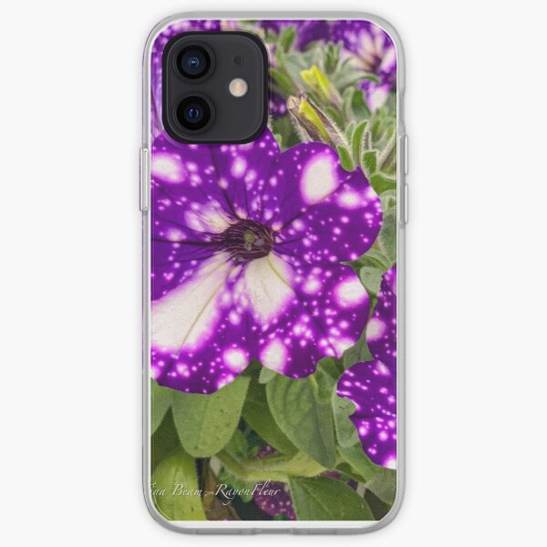 Purple tye petunia iPhone Soft Case