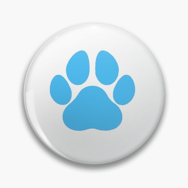 Item preview, turquoise pawprint designed and sold by Meri Kessler.