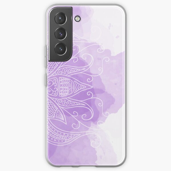 Watercolor Purple Mandala Samsung Galaxy Soft Case