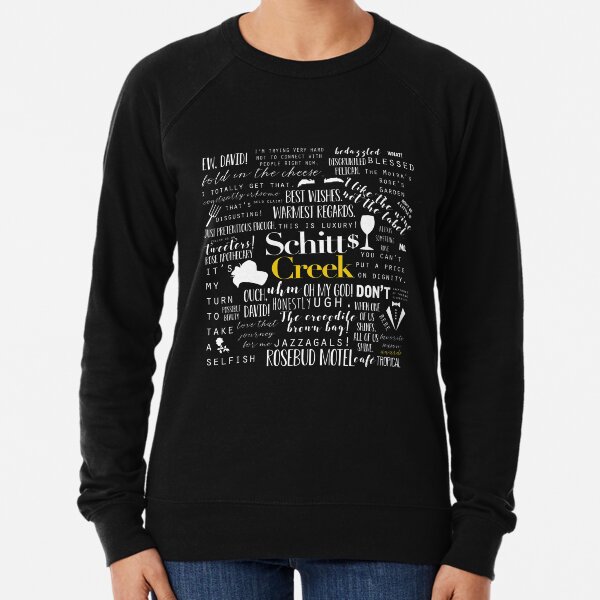 Schitt's Creek Memorable Quotes Lightweight Sweatshirt