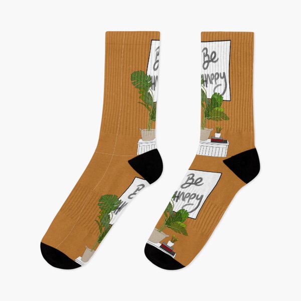 Item preview, Be happy, plants in basket designed and sold by Robloz.