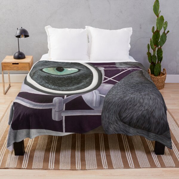 Item preview, Russian Blue Cat Looking in Magnifying Mirror designed and sold by KarenZuk.
