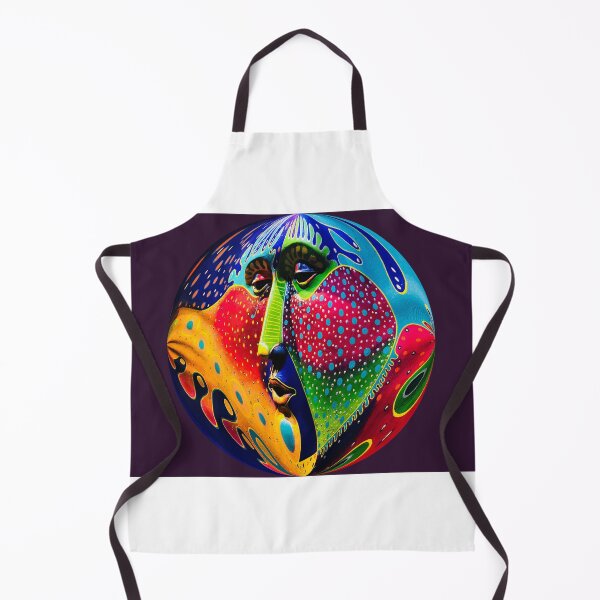 Item preview, CIRCLED PAINTED FACE MULTI-COLORS designed and sold by Sanny88.