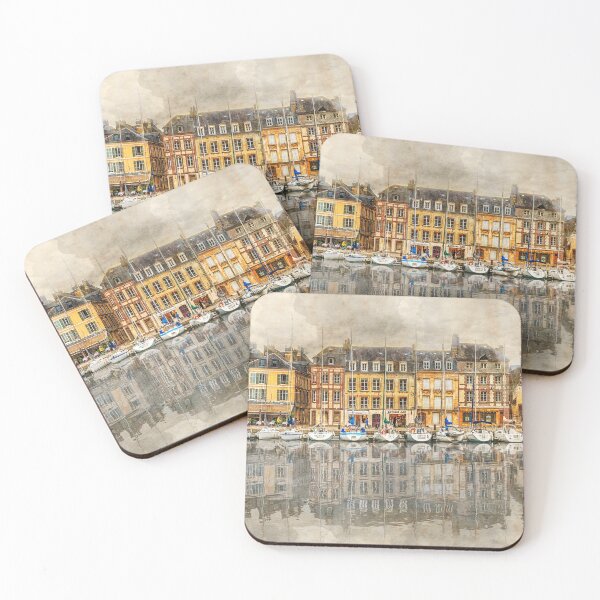 Item preview, Honfleur harbour designed and sold by Vicki Moritz.