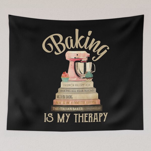 Item preview, Baking is my therapy designed and sold by trendingshop97.