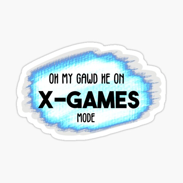 X Games Mode Stickers Redbubble