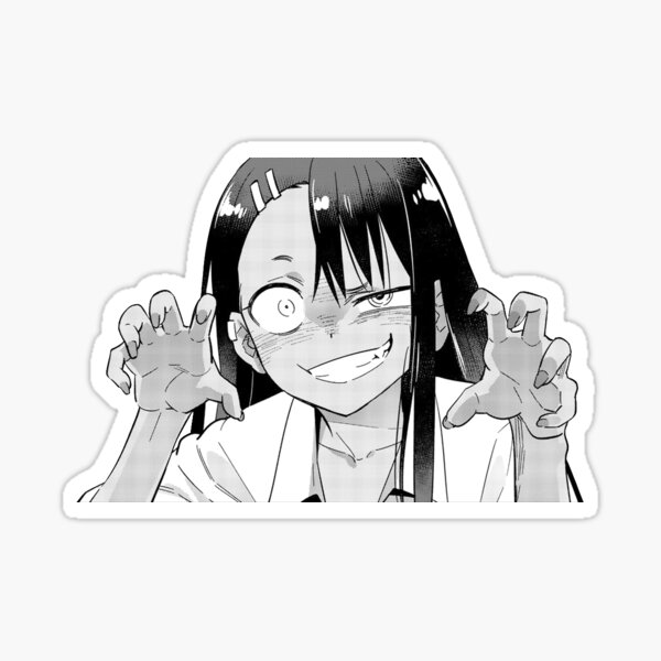 Nagatoro Hayase - The Sassy Waifu from Don't Toy with Me, Miss Nagatoro  anime and manga Sticker for Sale by theUltZombie