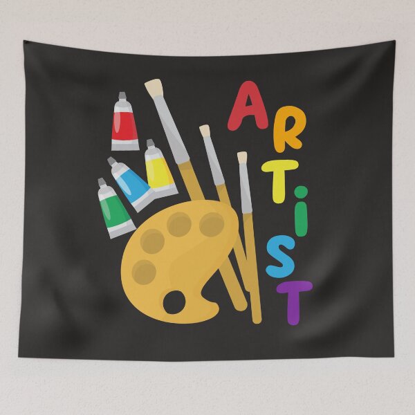 Item preview, Artist Pallete Paint Brush  designed and sold by kiwi91.