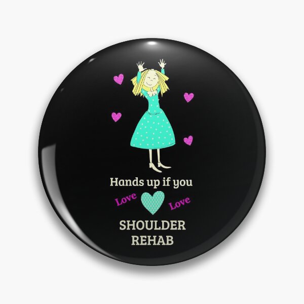 Item preview, Therapy hands up if you love shoulder rehab black designed and sold by GrammarDance.