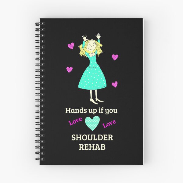 Item preview, Therapy hands up if you love shoulder rehab black designed and sold by GrammarDance.