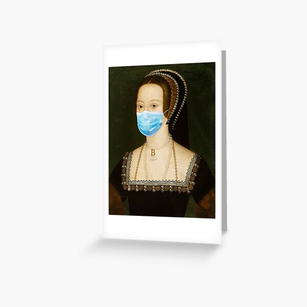 Anne Boleyn Mask Greeting Card