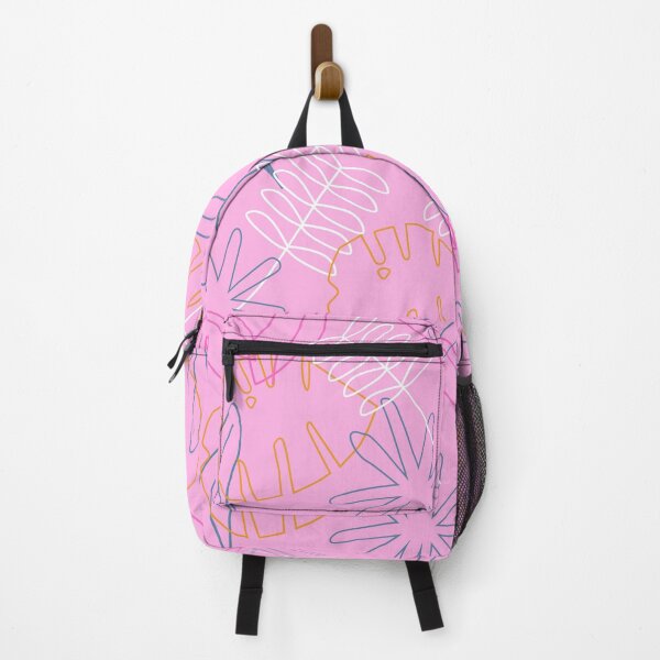 Item preview, floral pattern pink abstract lines designed and sold by charmingthreads.