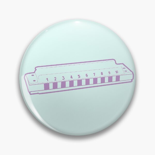 Item preview, harmonica retro color berry/fuscia graphic art by TIRED STARLING designed and sold by TiredStarling.