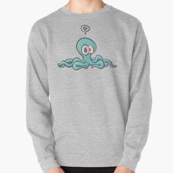 cute octopus in love Pullover Sweatshirt