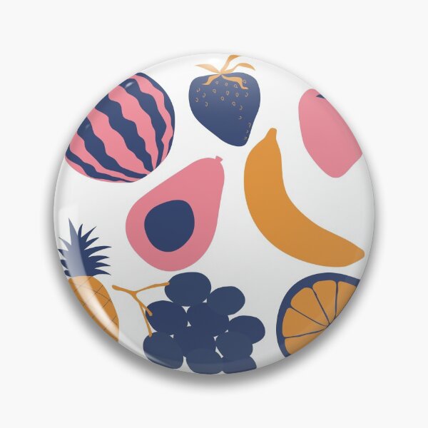 Item preview, fun cute abstract fruit sticker pack, phone case, apron  designed and sold by charmingthreads.