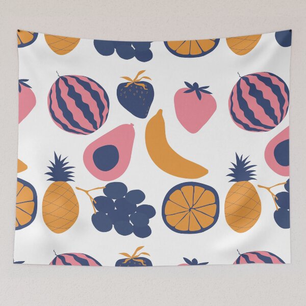 Item preview, fun cute abstract fruit sticker pack, phone case, apron  designed and sold by charmingthreads.