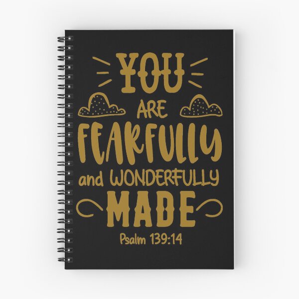 Item preview, You Are Fearfully And Wonderfully Made - Psalm 139:14 Typographic Print designed and sold by lapaz.
