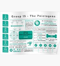 Element Infographics: The Pnictogens Poster