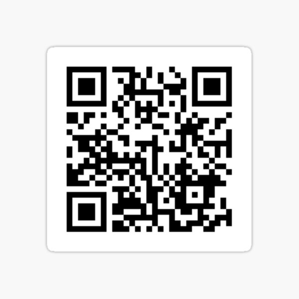 it eez what it eez qr code Sticker