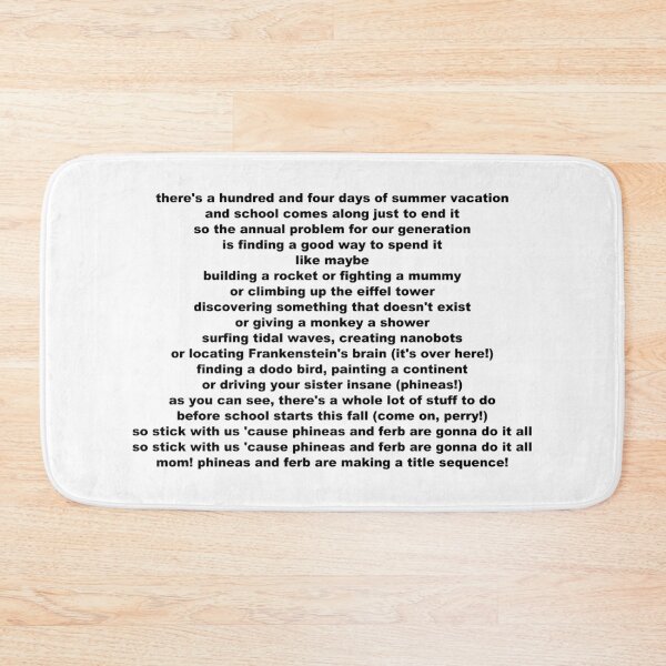 Item preview, Phineas and Ferb Theme Song designed and sold by rachelmp114.
