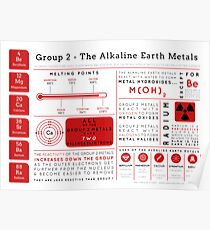 Element Infographics: The Alkaline Earth Metals Poster