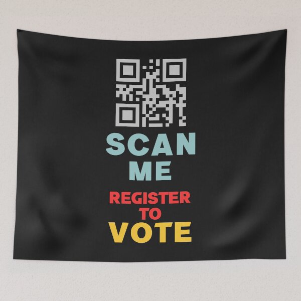 Item preview, Scan Me Register To Vote - Cool QR Code Scanner Design Gift Ideas designed and sold by leo121687.
