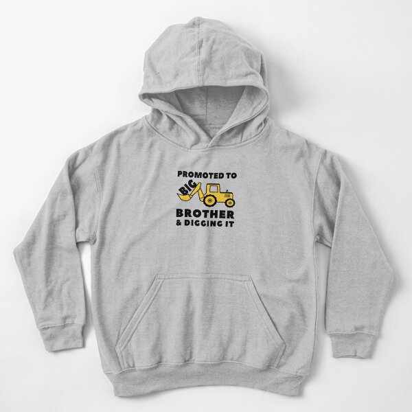 Promoted to Big Brother & Digging It Kids Pullover Hoodie