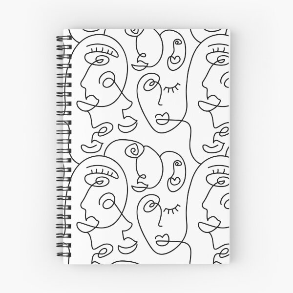 Item preview, Face It - Line Art Hand Drawing pattern designed and sold by Artcraft-Ink.