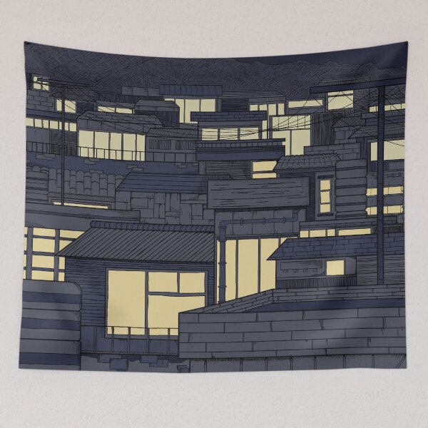 Item preview, Nighttime Village designed and sold by JerickBravo.