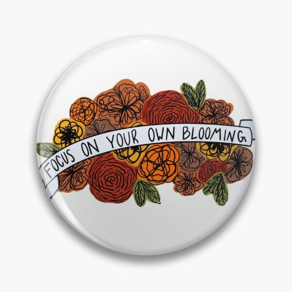 Item preview, “Focus on your own blooming” life quote motivational self care  designed and sold by Momenti.