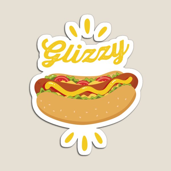 Glizzy Hot Dog Meme Design Magnet for Sale by lmzgraphics
